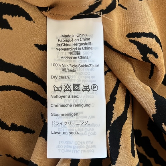 Madewell 100% silk leopard print midi skirt size 2 - Picture 4 of 4